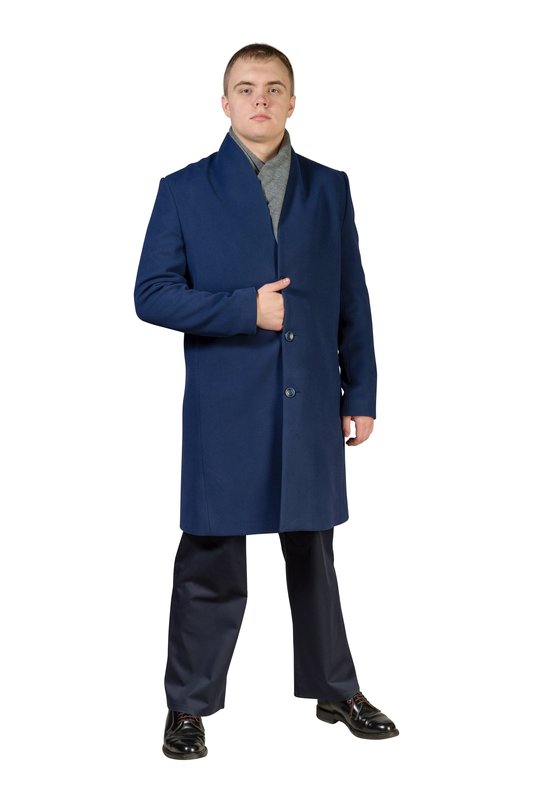 Темно-синее пальто «Сапфир»